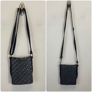 Revel Black Leather Studded Mini Crossbody Nag Convertible Strap